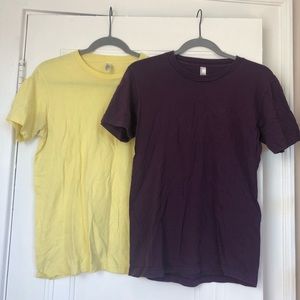 2 American Apparel tees - EUC